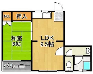 リビオン熊西【2階】の間取り