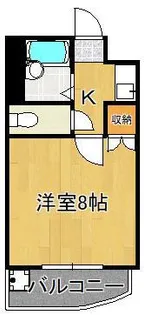 キャステール八千代【4階】の間取り