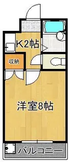 キャステール八千代【4階】の間取り