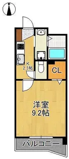 グレイス筒井【1階】の間取り