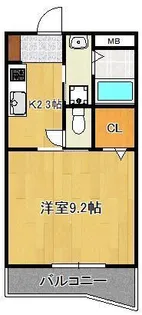 グレイス筒井【2階】の間取り