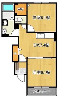 セレーノ洞海【1階】の間取り