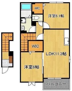 セレーノ洞海【2階】の間取り