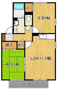 イニシャルA【2階】の間取り
