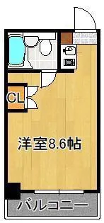 黒崎スカイマンション【4階】の間取り