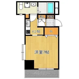1Kの間取り画像