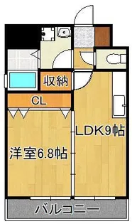 メゾンドポラリス【6階】の間取り