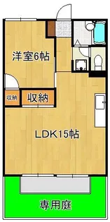 ハイツはるみつ【1階】の間取り