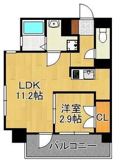 アベニュー黒崎【4階】の間取り