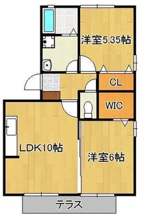 ノートルアージュブラン【1階】の間取り