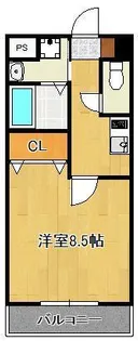 グランド・コスモ【4階】の間取り