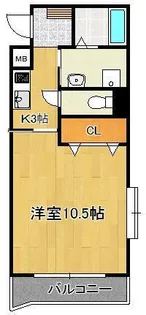 エヴァーグリーンM【3階】の間取り