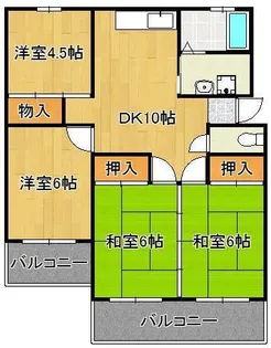 e-lux陣原【1階】の間取り