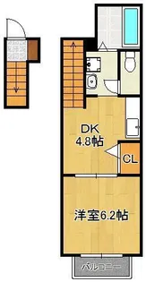 アドヴァンス青山【2階】の間取り