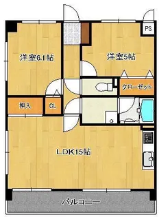 ライオンズマンション青山第3【2階】の間取り