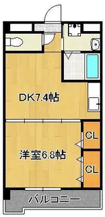 グレイスガーデン岬の山【6階】の間取り