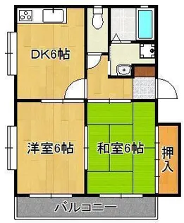 サニーハイツ幸神【3階】の間取り