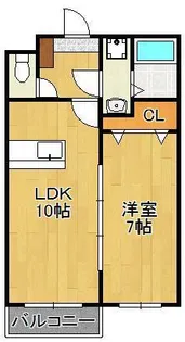 ランドコア田町【1階】の間取り
