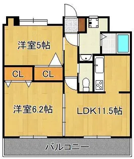 T-FLAT58【2階】の間取り