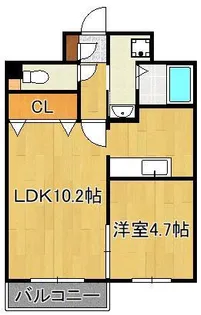 T-FLAT58【3階】の間取り