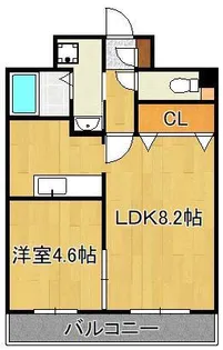 T-FLAT58【5階】の間取り