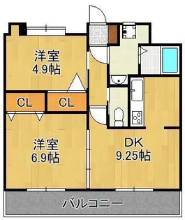 T-FLAT58【6階】の間取り