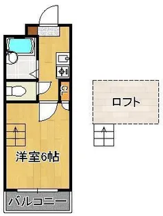 1Kの間取り画像