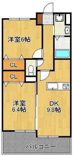 サンシャイン長崎街道黒崎【9階】の間取り