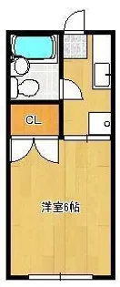 ホワイトハイツ萩原【2階】の間取り