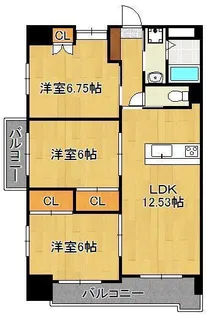 VENT CREST【9階】の間取り