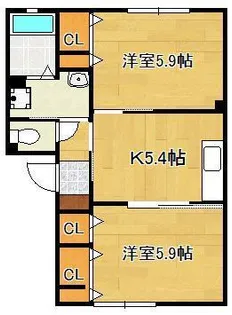 サンアスタ【1階】の間取り
