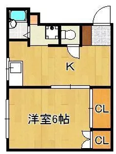 ロフティ東鳴水【2階】の間取り