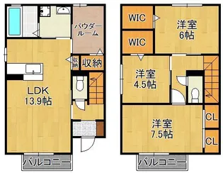 セジュール原町Ⅴ【1階】の間取り