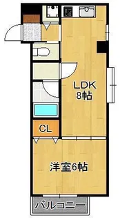 ヒルサイドA【2階】の間取り