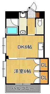 ヒルサイドA【2階】の間取り