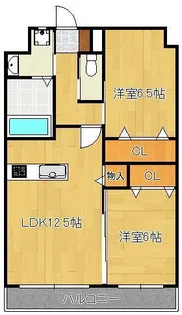 ギャラン穴生【10階】の間取り