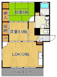 西日本サンハイツ 304号【3階】の間取り