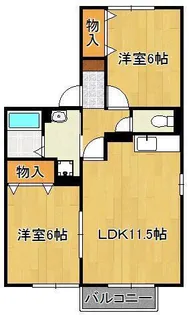 グリーンヒルズ宮前【2階】の間取り