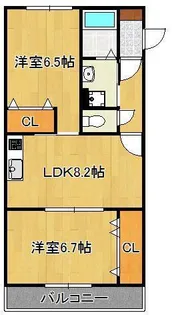 LEONE黒崎南【1階】の間取り