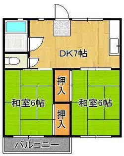 オアシス大谷【1階】の間取り