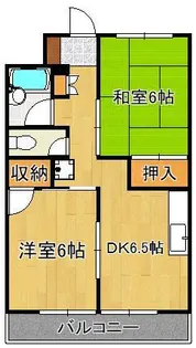 アルバトラモント古前【5階】の間取り