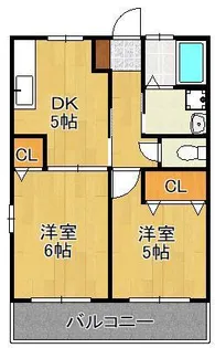 パーシモンA棟【1階】の間取り