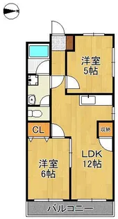 ウェルハイツ【1階】の間取り