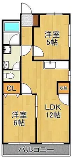 ウェルハイツ【4階】の間取り