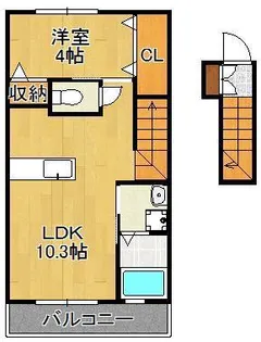 リジェネ黒崎【1階】の間取り