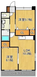 グローリアス幸神【1階】の間取り