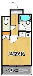 1Rの間取り画像