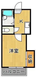 レクレドール穴生【1階】の間取り