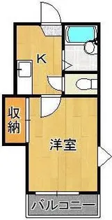 レクレドール穴生【2階】の間取り