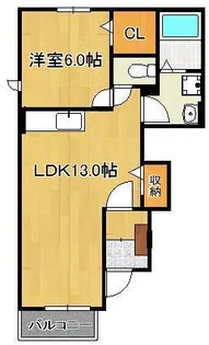 アベニール3番館【1階】の間取り